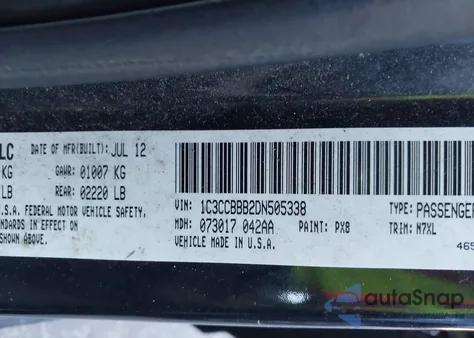 2015 Chrysler 200 Limited из США, поврежденный, VIN 1C3CCCAB3FN744603